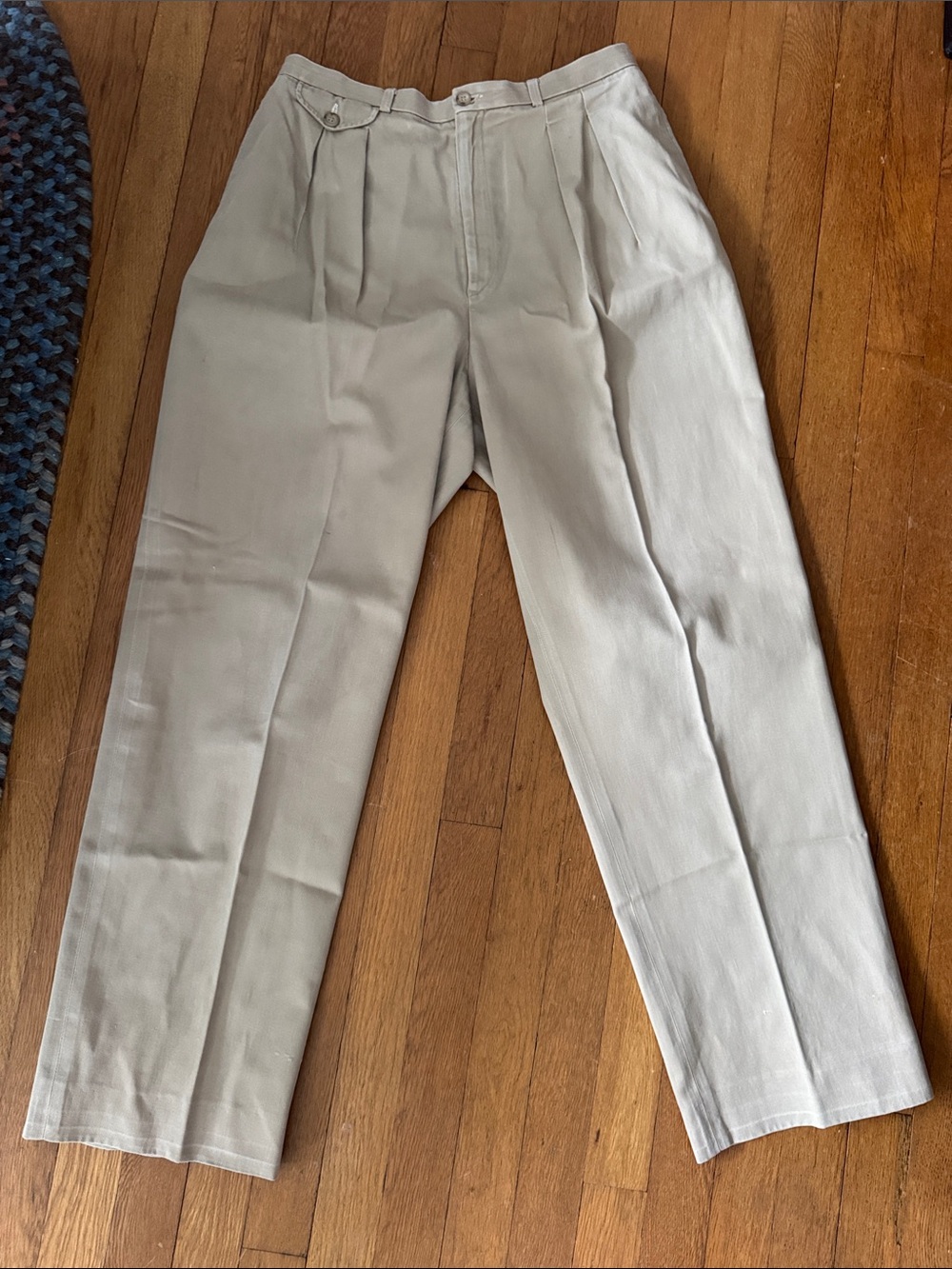 RALPH LAUREN 100% COTTON KHAKI PANTS VINTAGE WAIST 30”